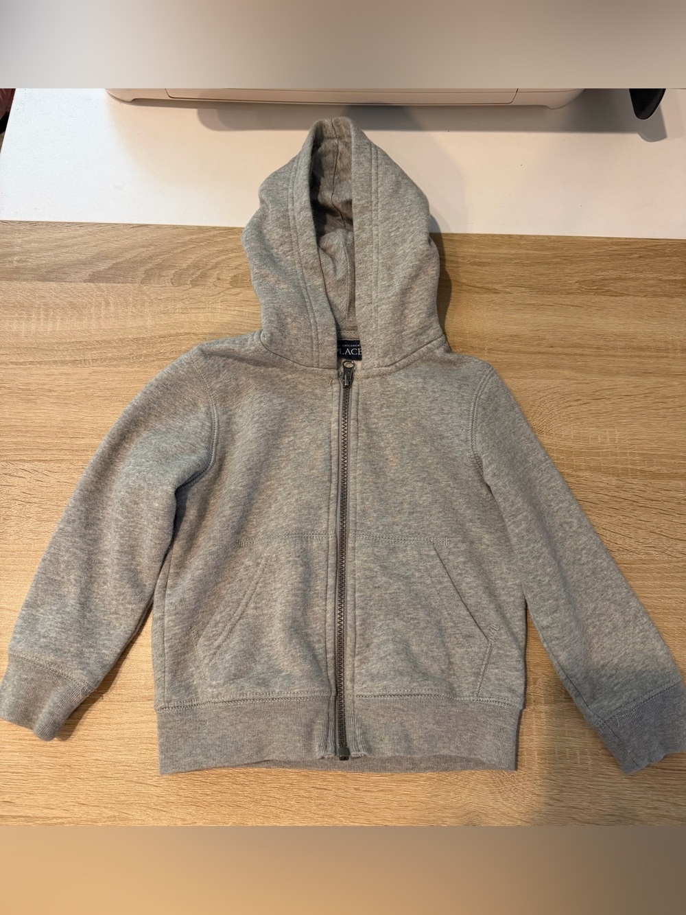 The Children's Place Heather Gray Full-Zip Hoodie for Kids